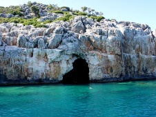 Blå Grotte nær Kekova